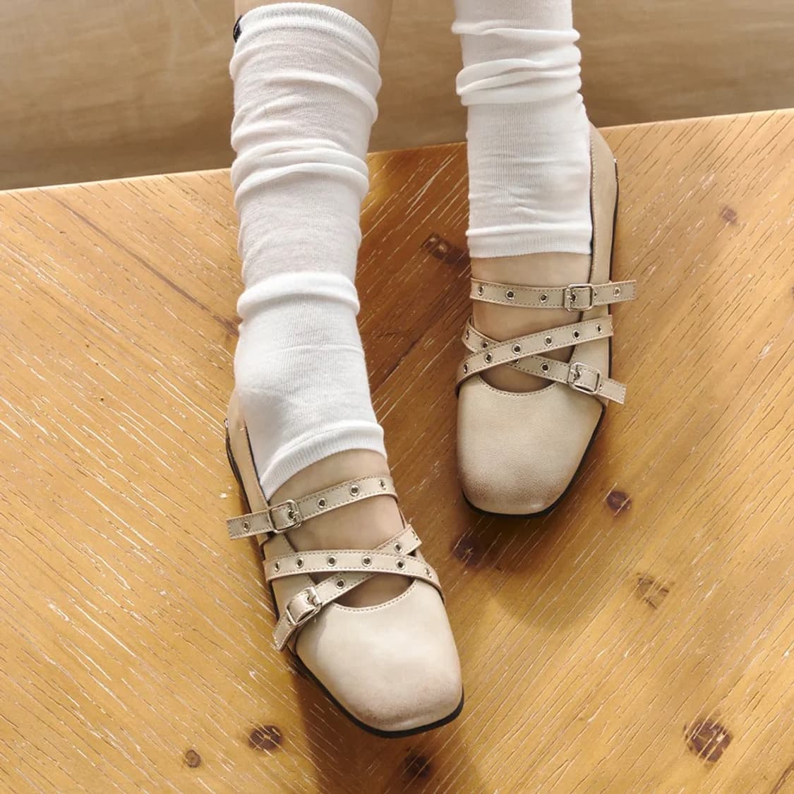 기호 Trivel flat / vintage beige 상품이미지1