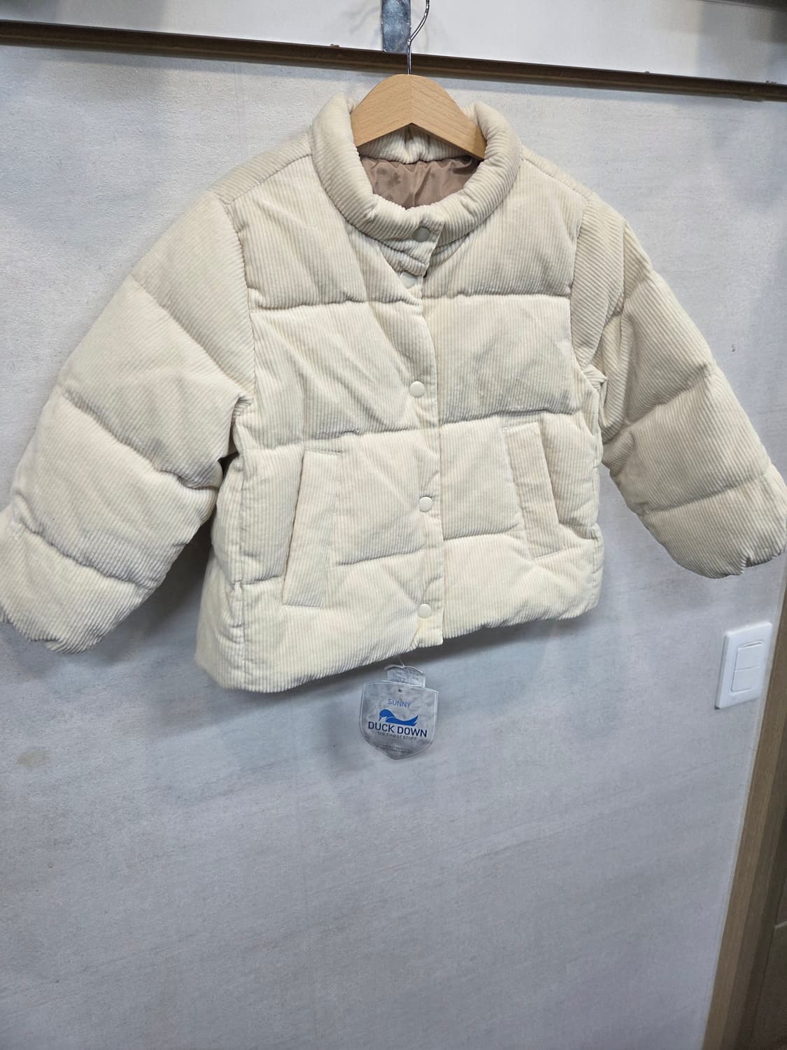 래핑 차일드 키즈 덕다운 코듀로이 패딩 110 상품이미지5