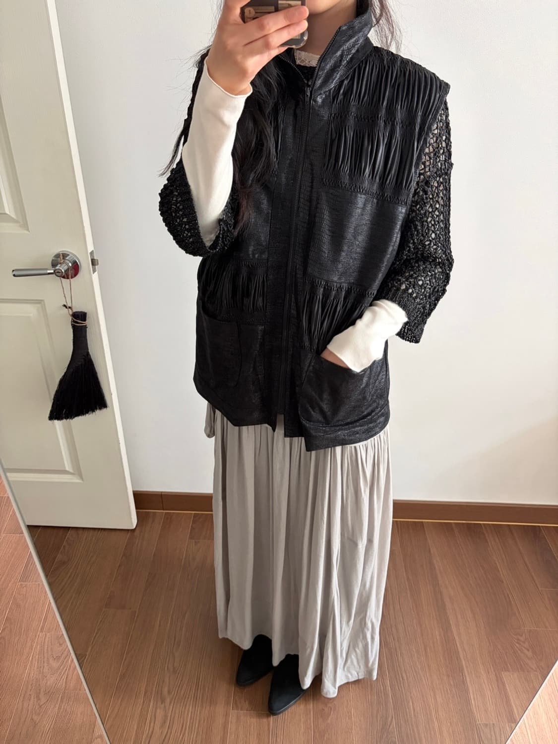 shirring vest 상품이미지5