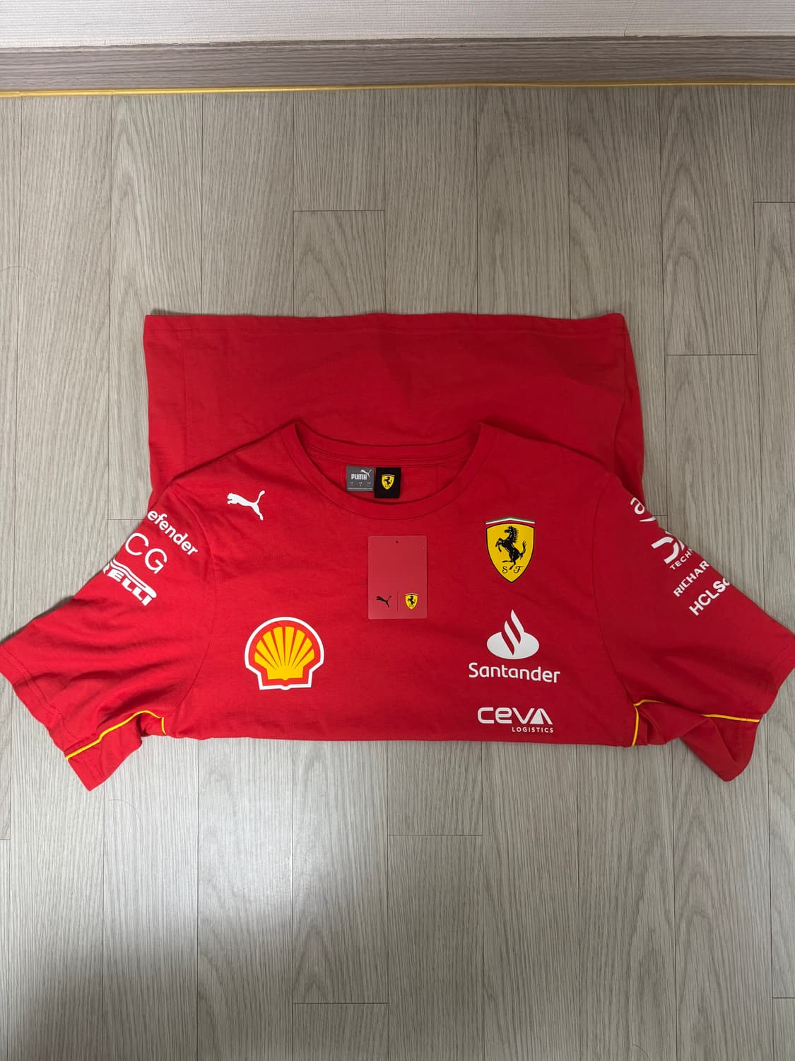 (급처)F1 페라리 팀 티셔츠 반팔 상품이미지2