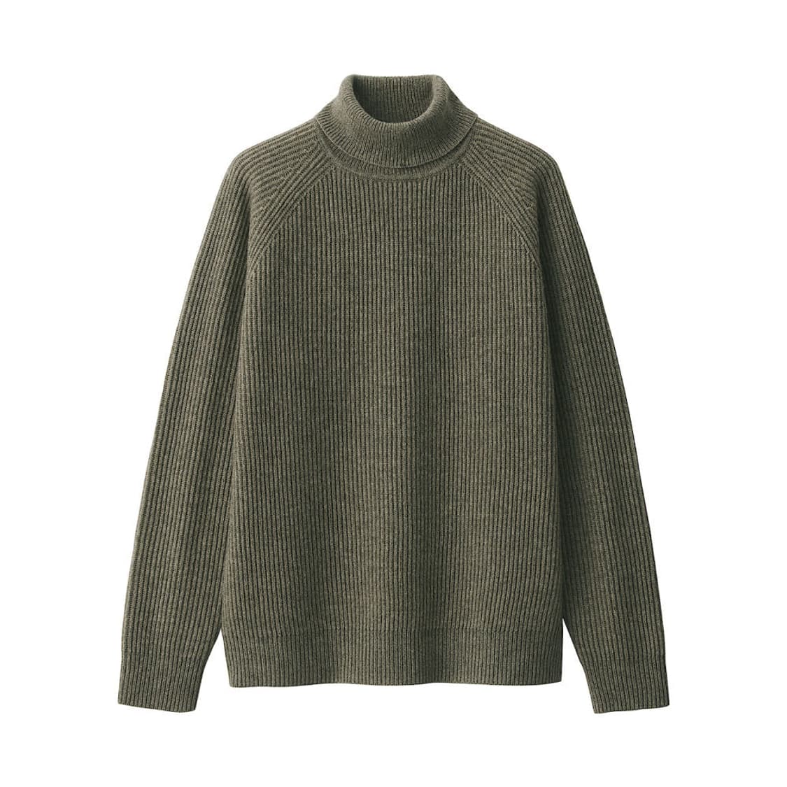 [ 새상품]무인양품 남성 야크 울 리브 터틀넥 스웨터 AA0Q5A4A 상품이미지1