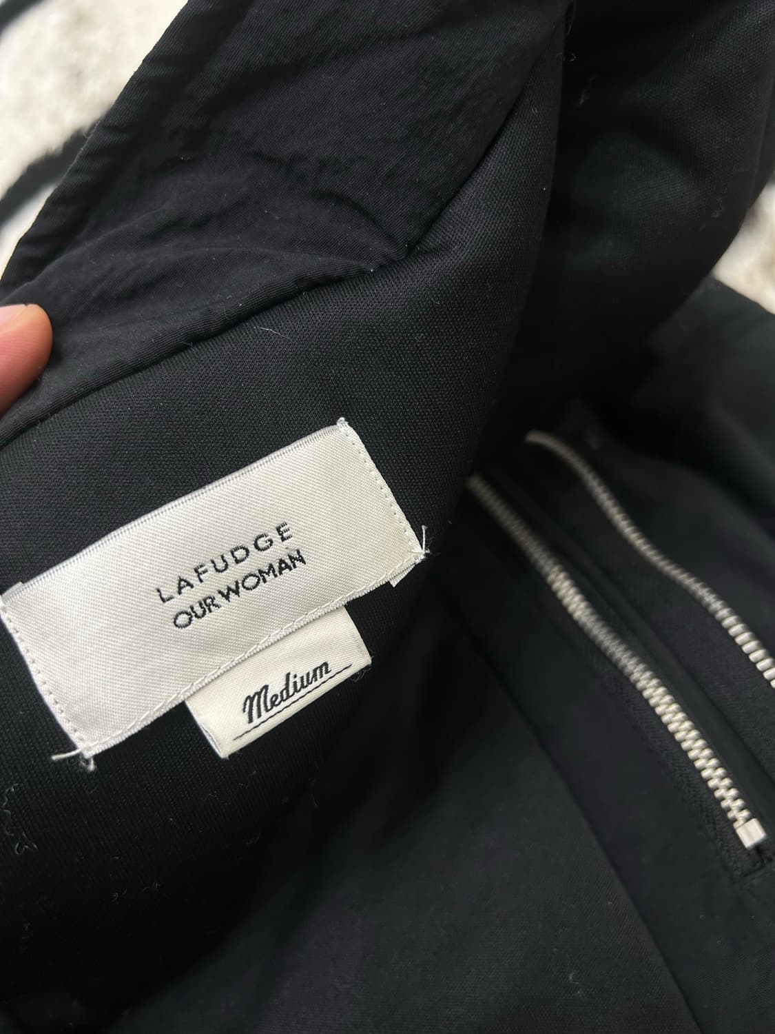 [M]라퍼지 포 우먼 오버핏 숏 패딩자켓/블랙 상품이미지5