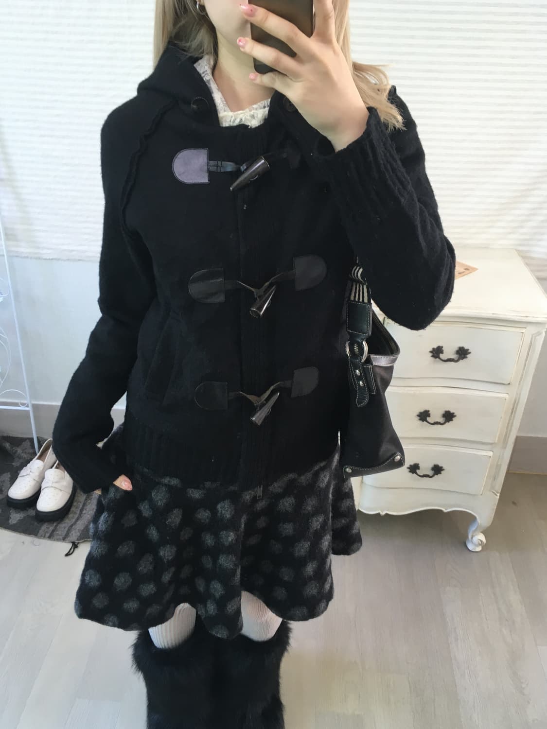 burberry wool duffle hood zip-up jacket 상품이미지6