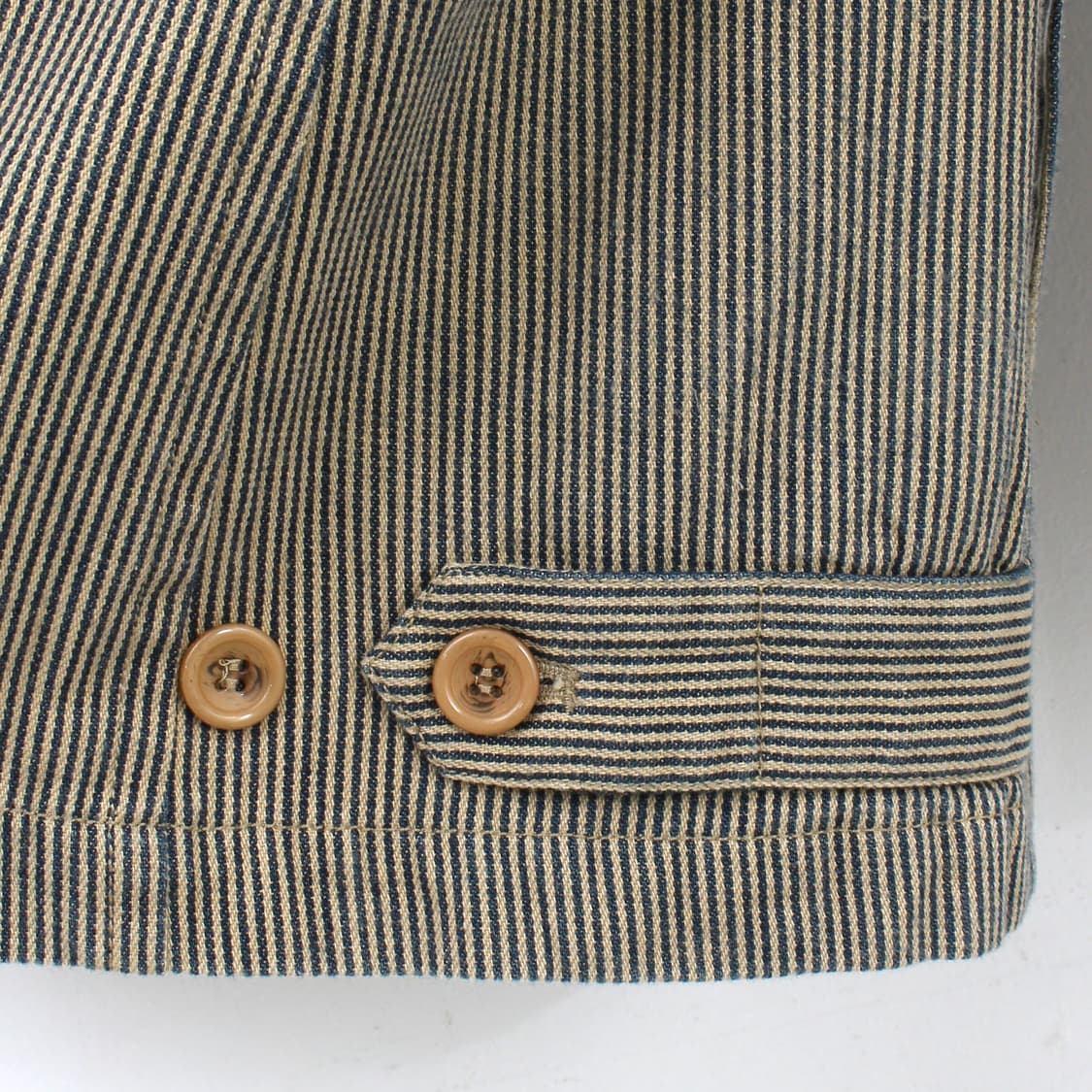 일본 빈티지 페이지보이 앤 알리시아 스트라이프 코튼 더블 자켓 상품이미지5