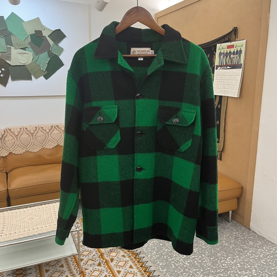 BEMIDJI WOOLEN MILLS 체커보드 자켓 L C11010 상품이미지3
