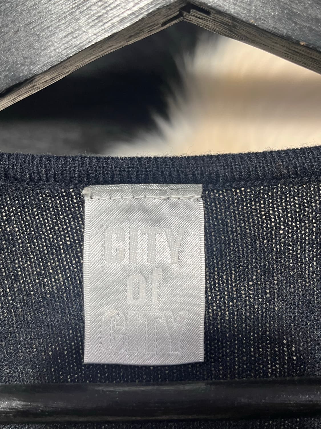 아가일패턴 리본 니트 상품이미지3