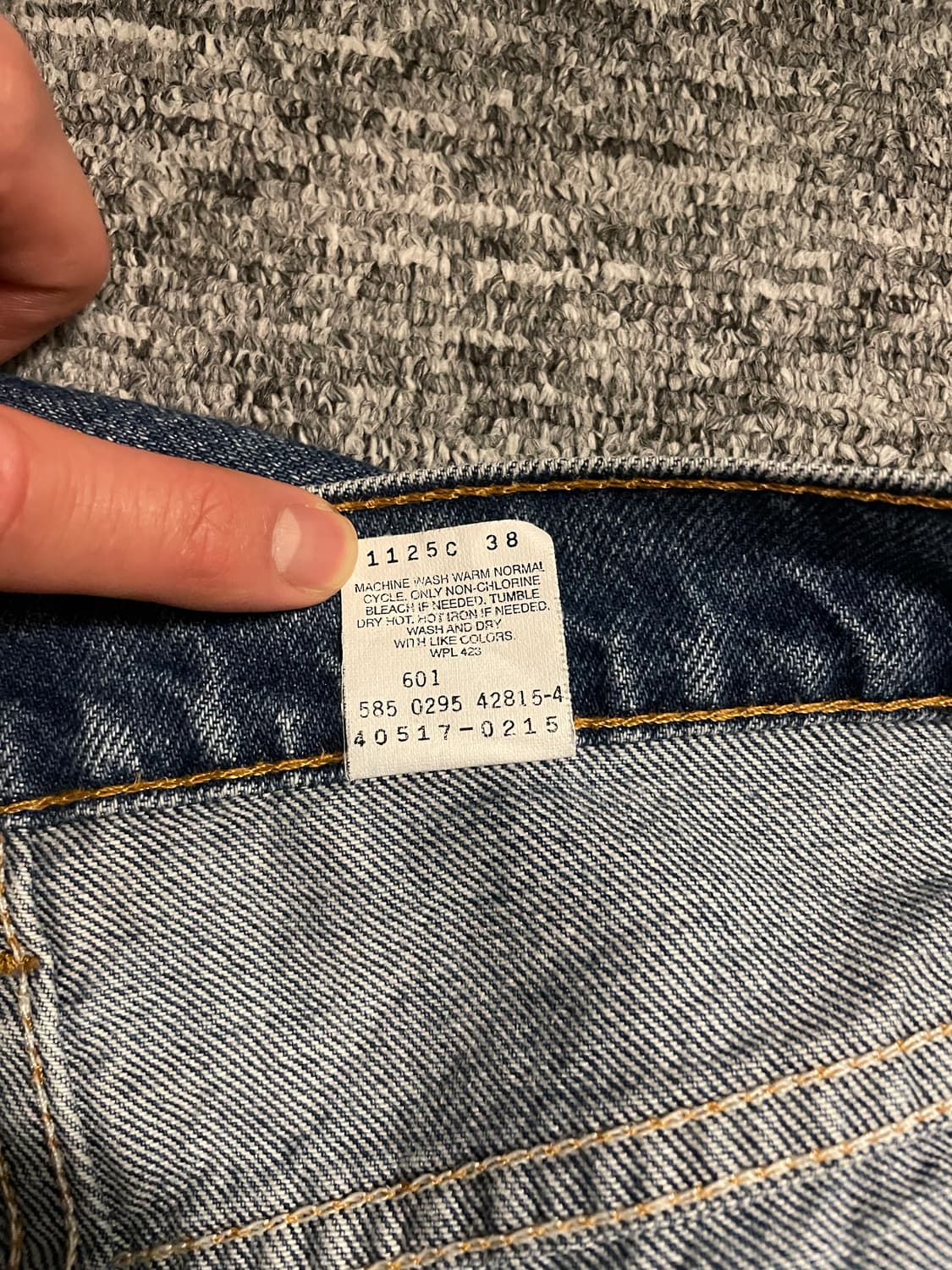 90s 리바이스 517 오렌지탭 데님 [36X34] 상품이미지6