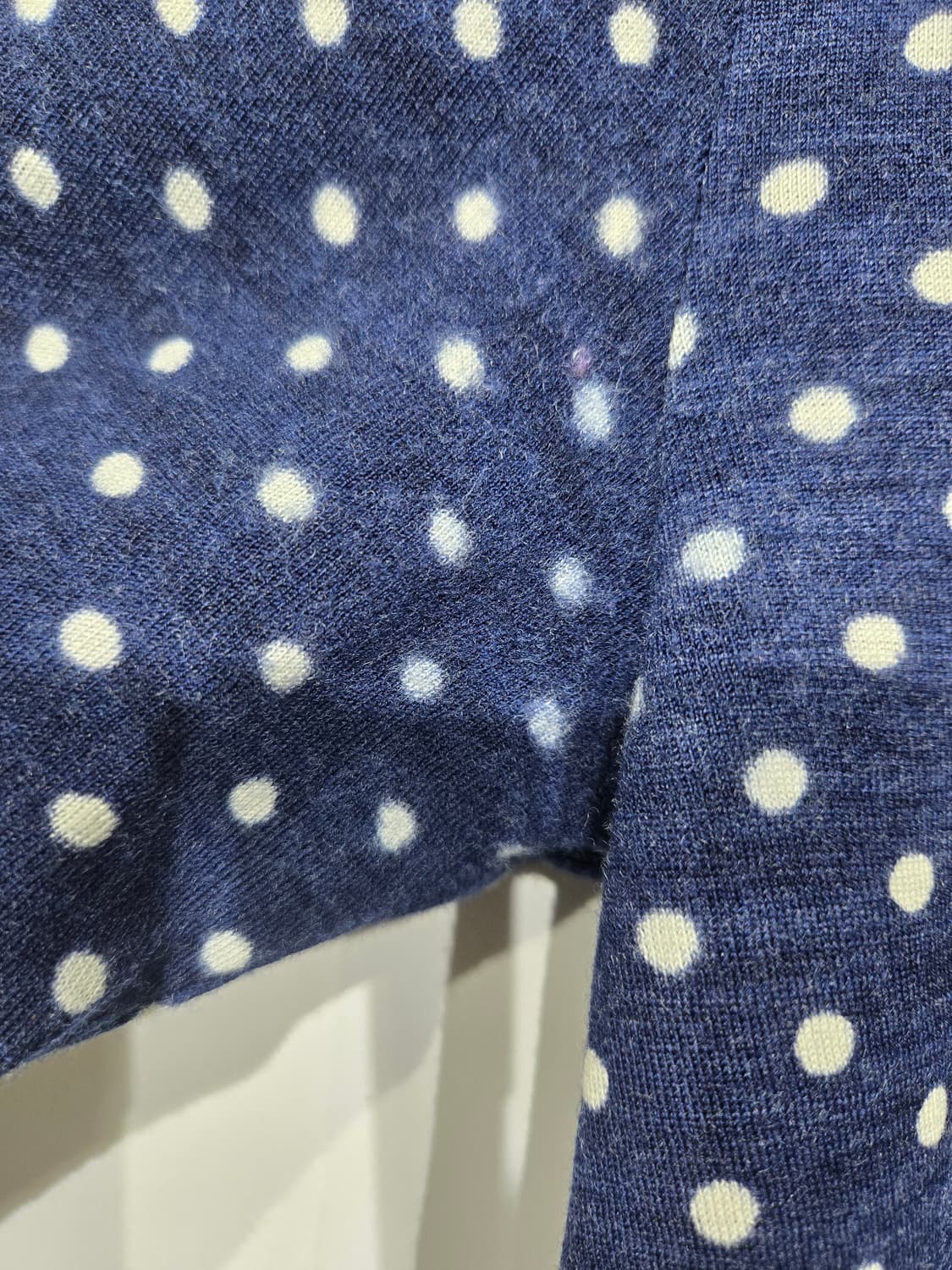 꼼데가르송 네이비 도트 긴팔 티셔츠 상품이미지7