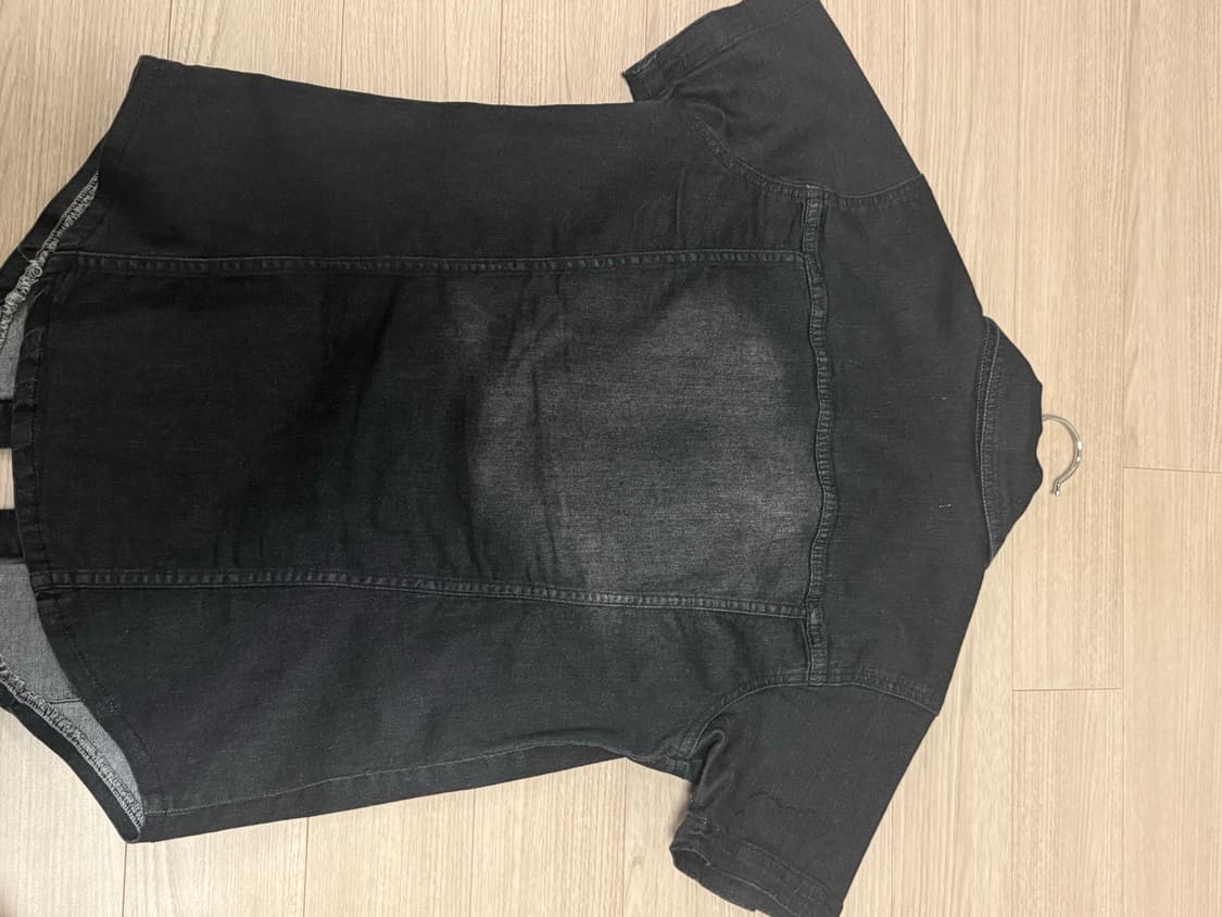 Blackup 데님 반팔셔츠 상품이미지2