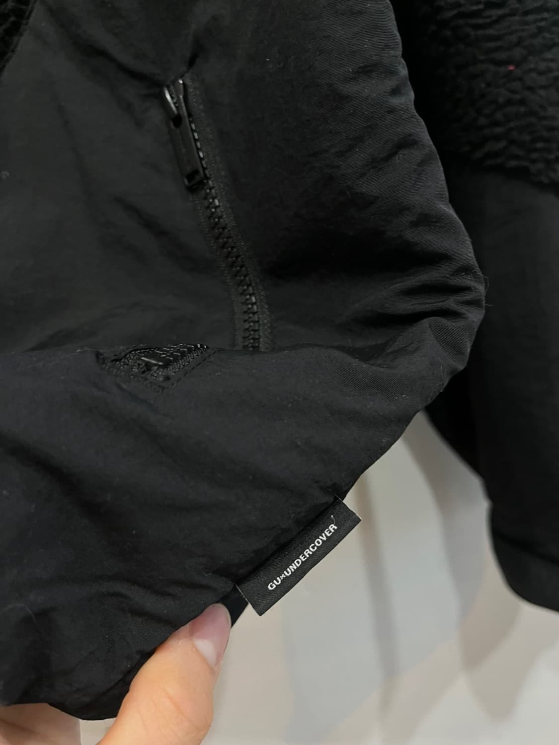 GU 언더커버 플리스 자켓 블랙 상품이미지6