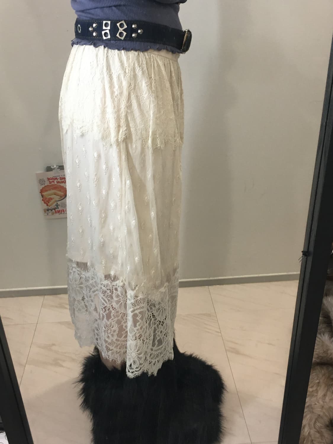  -jpn vintage ballerina lace midi skirt 상품이미지3