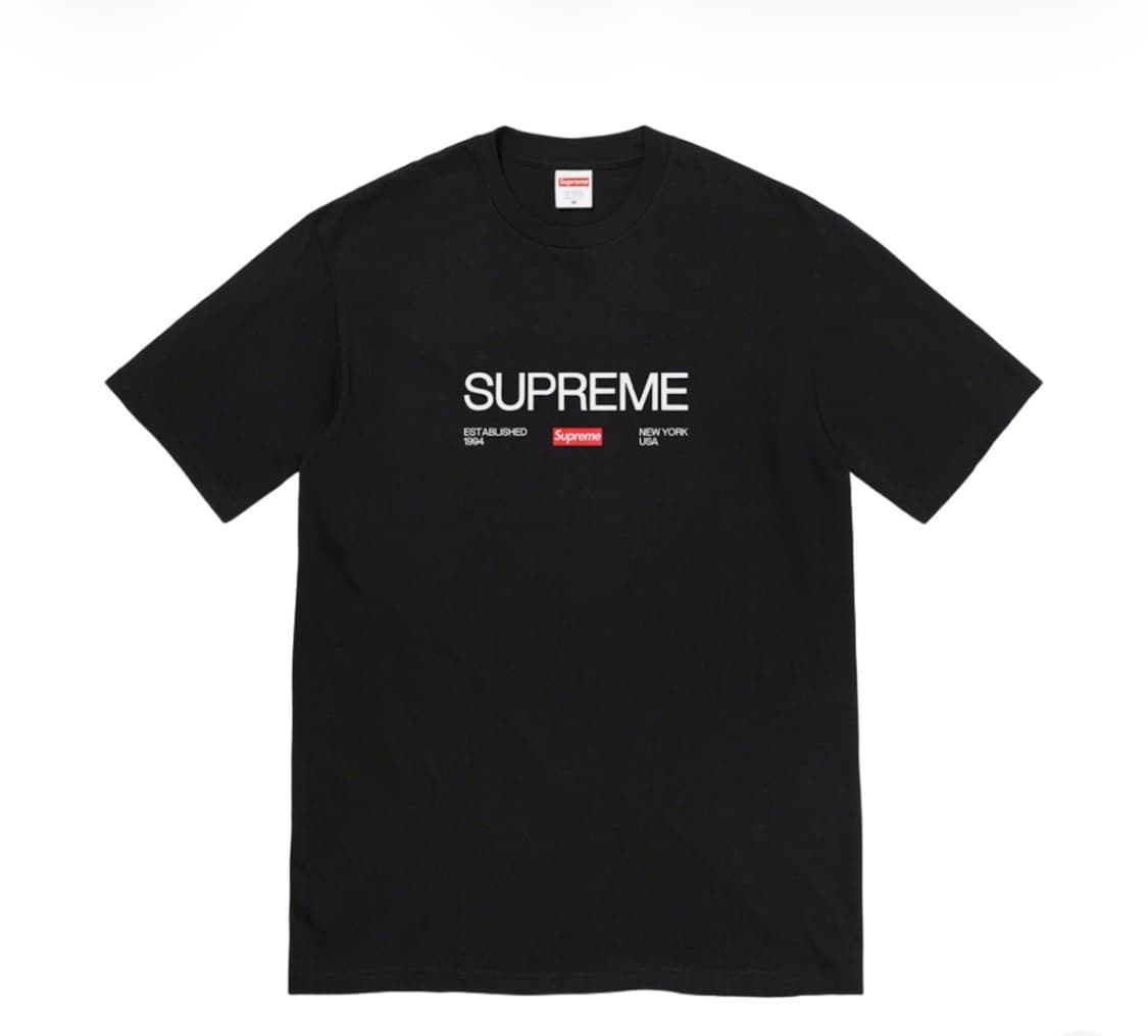 [XL]슈프림 Est. 1994 티셔츠 블랙 - 21FW 상품이미지1