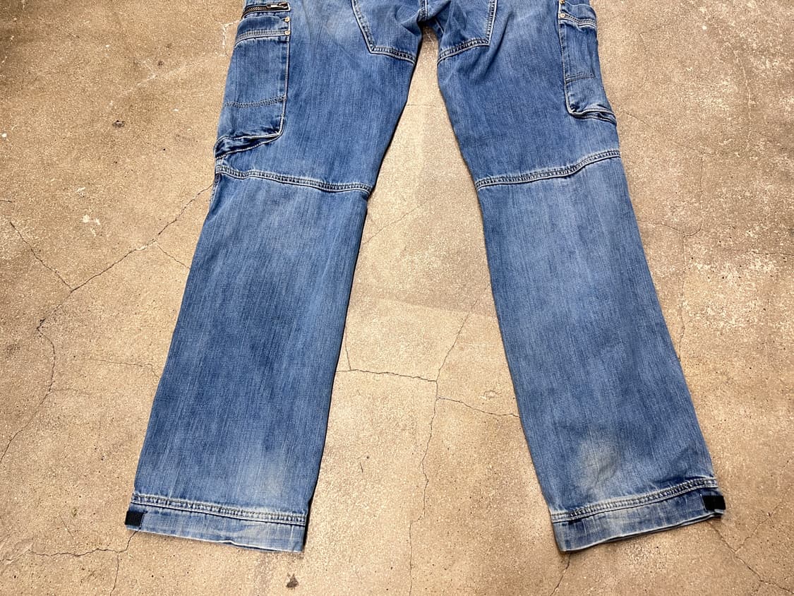 Y2K 유럽 빈티지 카고 데님 팬츠 상품이미지6