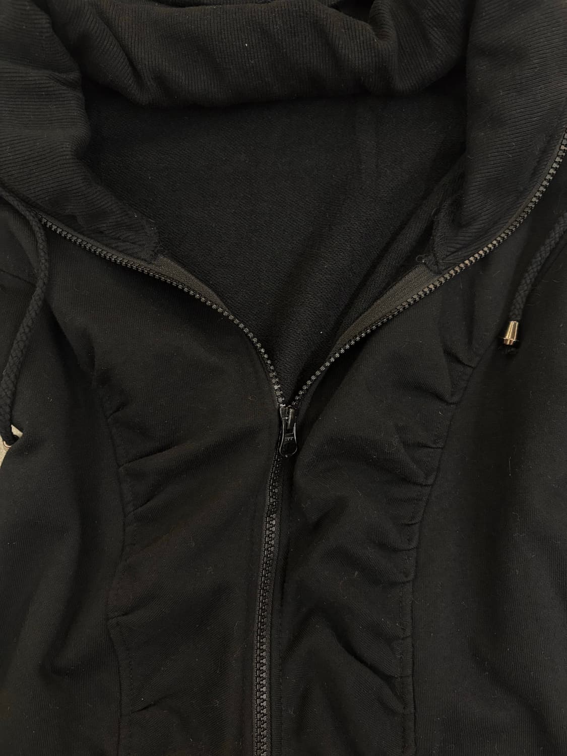 블랙 셔링 후드집업 상품이미지2