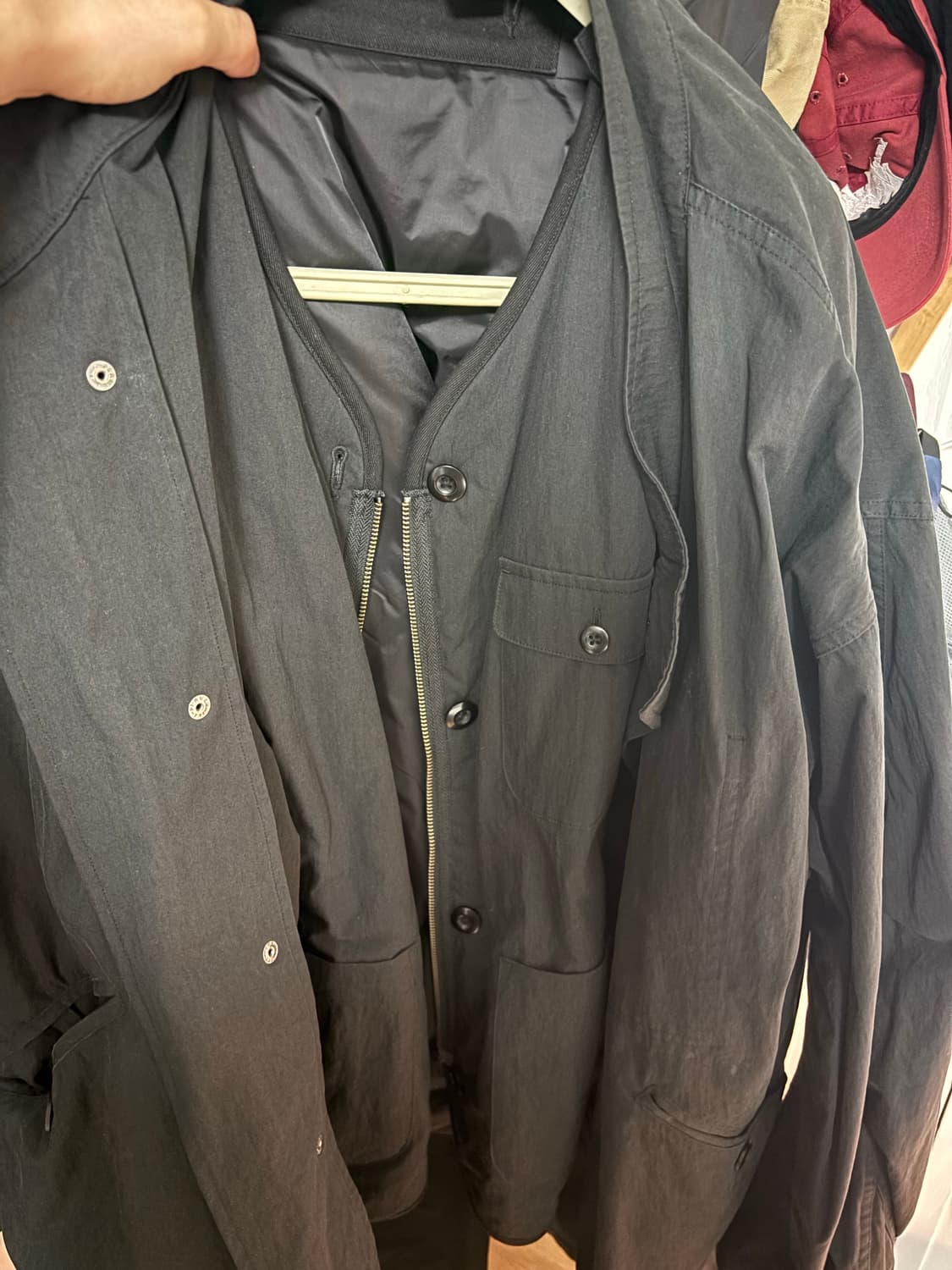 SUSTAIN Supply Parka V.2 Washed Black 상품이미지3