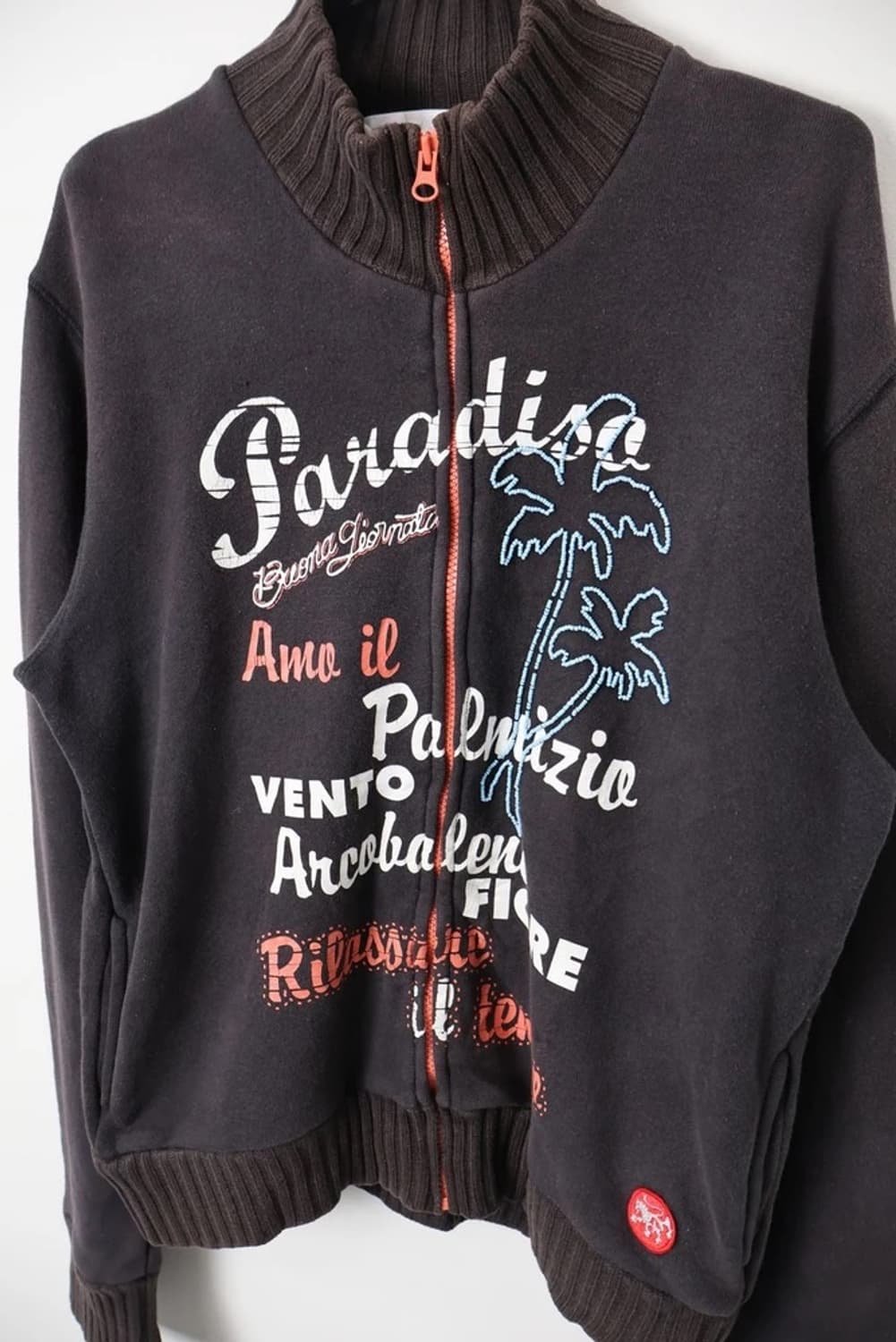 BUONA GORIATA Graphic Knit Zip Jacket 상품이미지3