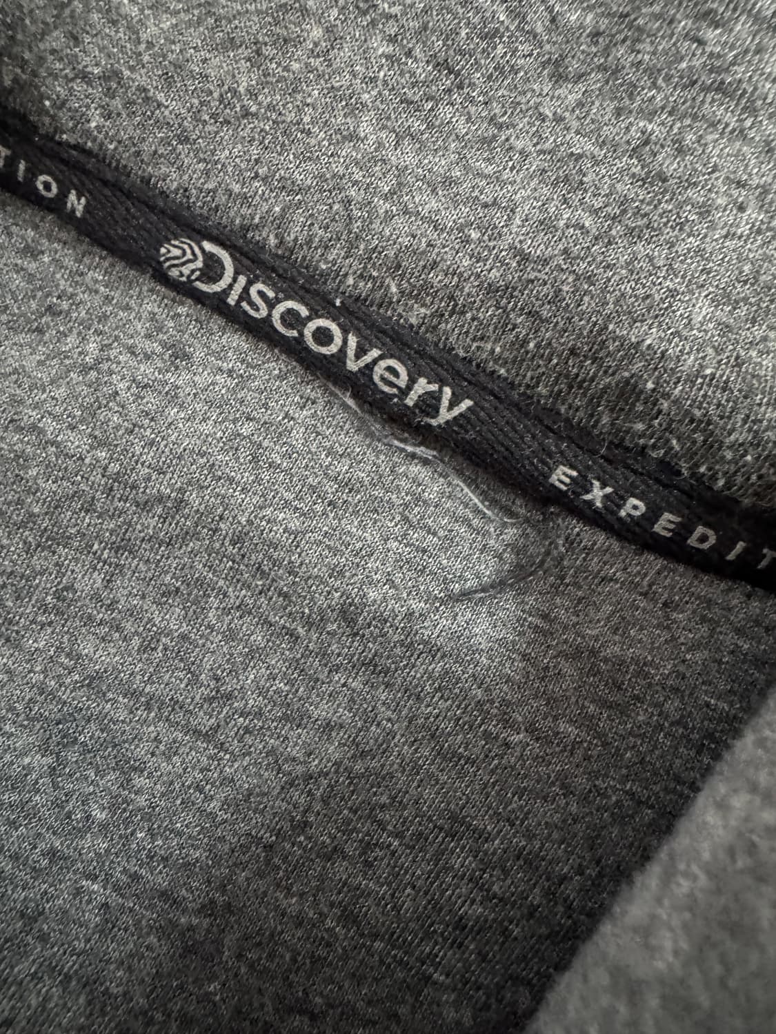 디스커버리 트레이닝 기모 후드 집업 자켓 L 그레이 상품이미지3