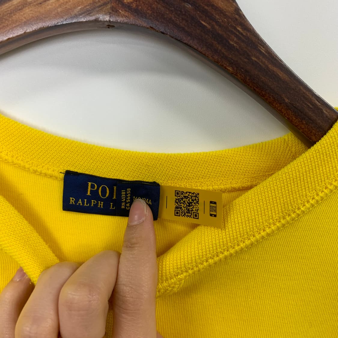 폴로 랄프로렌 신형 옐로우 맨투맨 상품이미지5