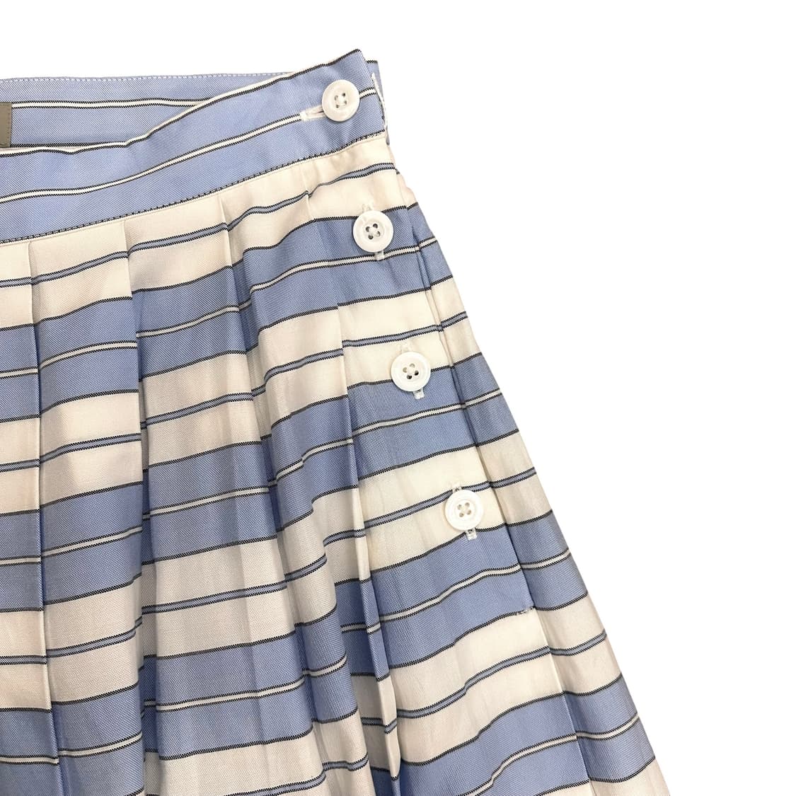 Margaret Howell, Blue Stripe Pleats Sk 상품이미지5