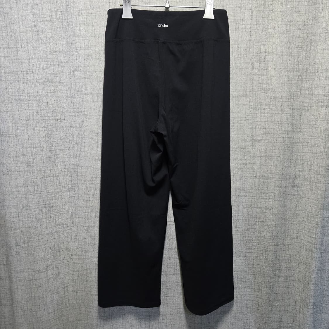 안다르 블랙 와이드 팬츠 여성  상품이미지2