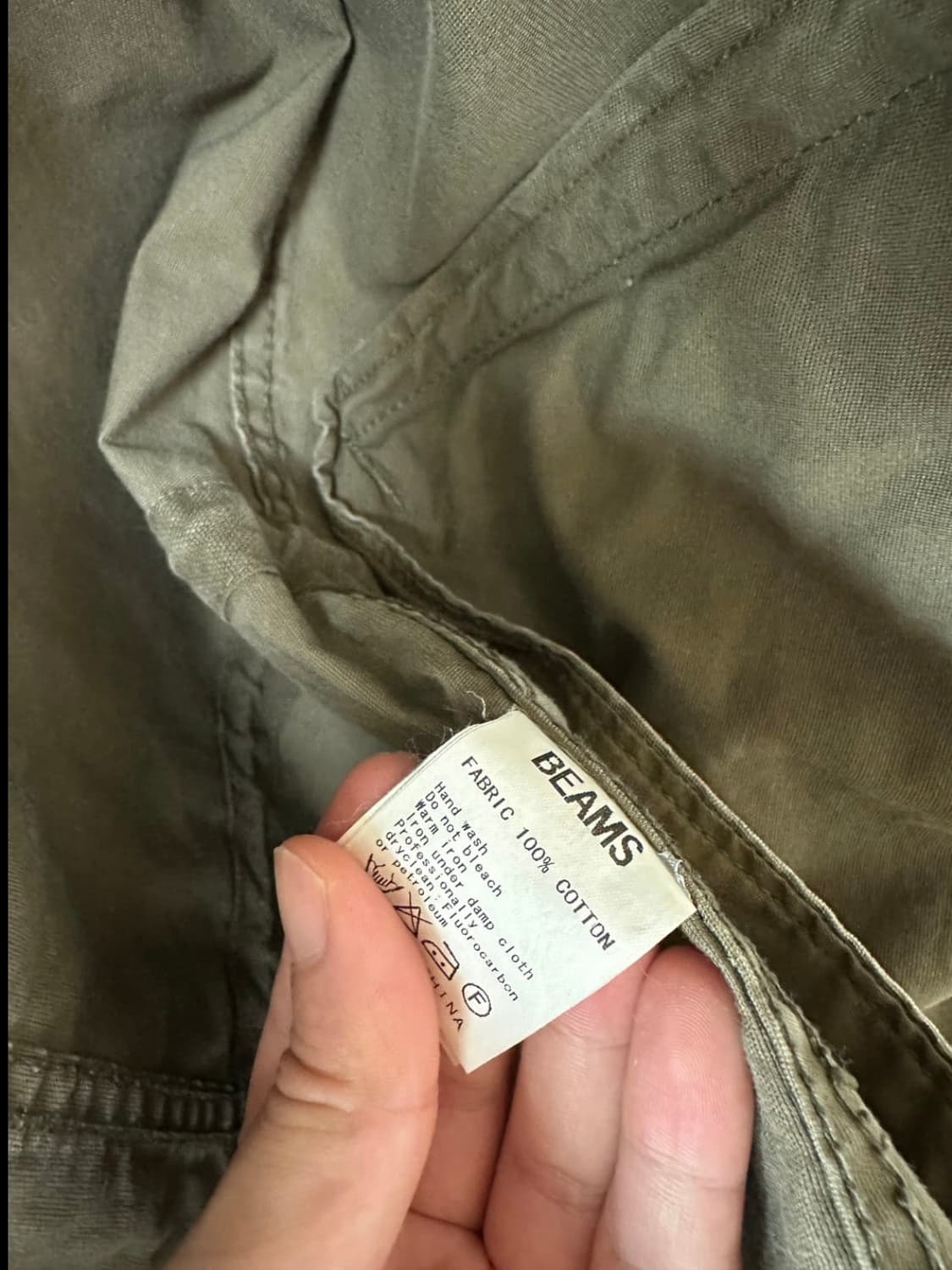 BEAMS Olive Fishtail Military Parka 상품이미지6