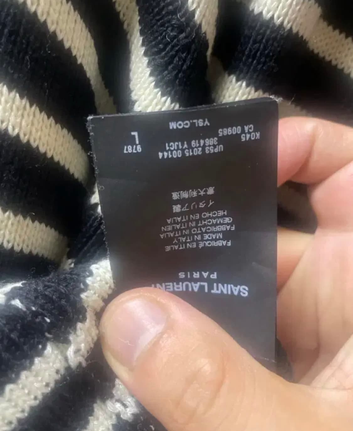 Saint Laurent 15fw 스트라이프 니트 상품이미지5