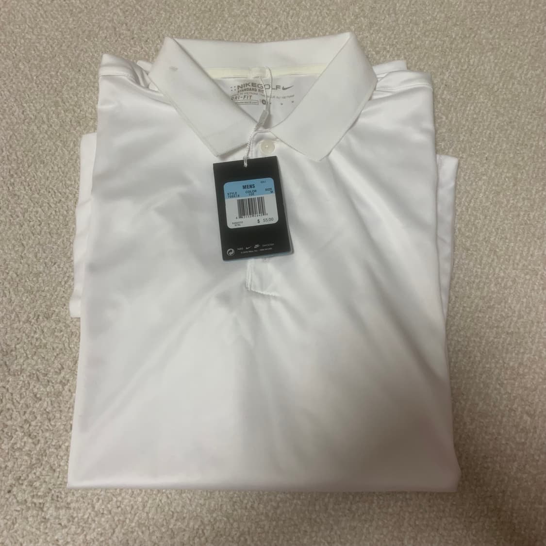 나이키 화이트 반팔카라티 95 미사용 새상품 상품이미지1