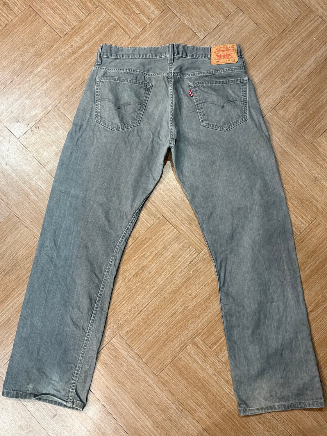 [34] 리바이스 569 그레이 와이드진 배기핏 상품이미지1