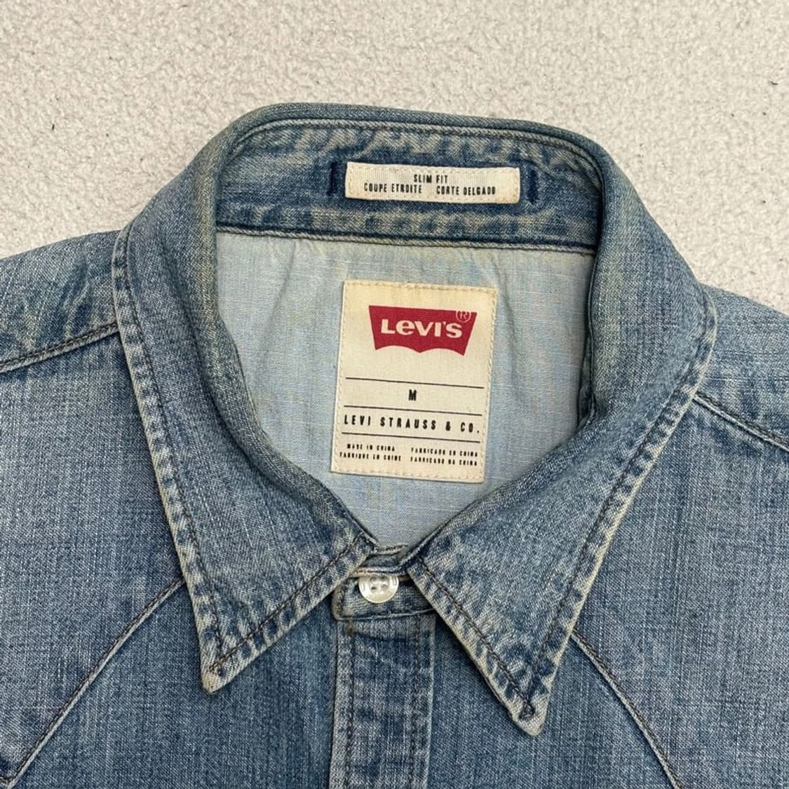 리바이스 클래식 웨스턴 데님 셔츠 M 상품이미지4