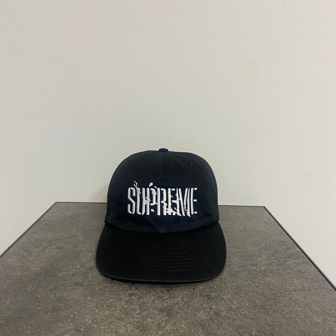 (OS) 슈프림 6패널 볼캡 모자 워시드 블랙 상품이미지1