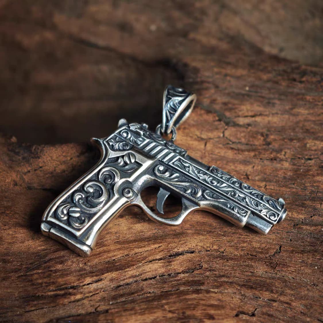 Oceanora  925 스털링 실버 '데저트 이글' 앤티크 펜던트 상품이미지6