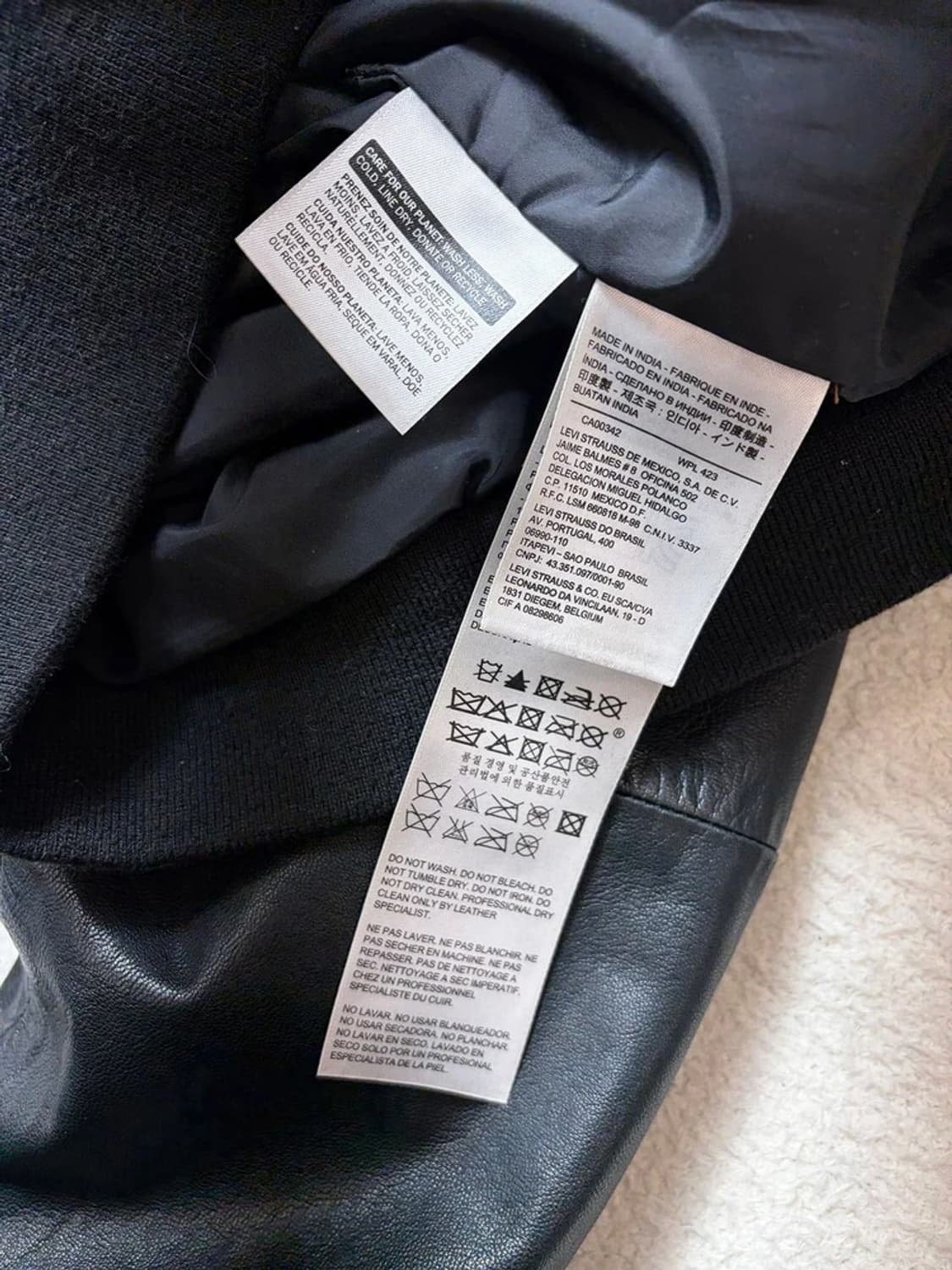 리바이스 00's 테크니컬 염소가죽 항공 자켓 PN9197 상품이미지8