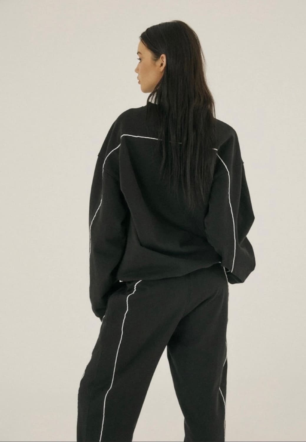 쓰리타임즈 파이핑 맨투맨  상품이미지3