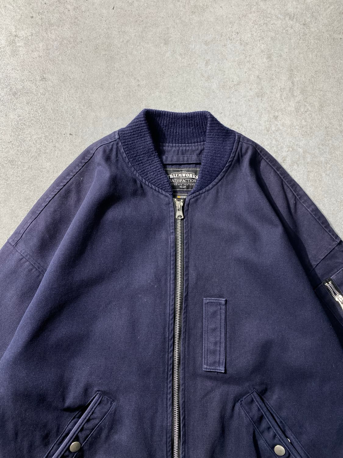 [M] 프리즘웍스 투웨이 네이비 코튼 MA-1 자켓 상품이미지2