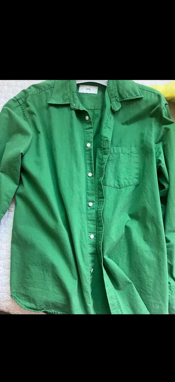 이얼즈어고 코튼드릴 삼록그린 레귤러핏 상품이미지1