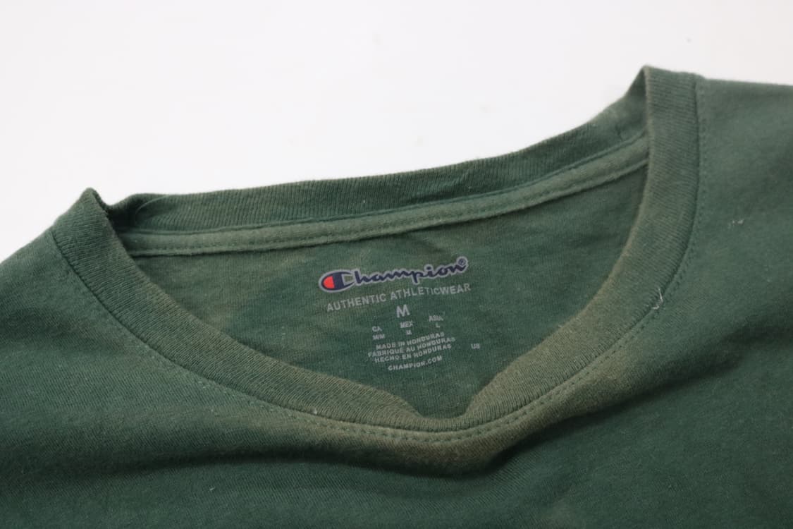 챔피온 빈티지 로고 그린 반팔 티셔츠 (M) 상품이미지6
