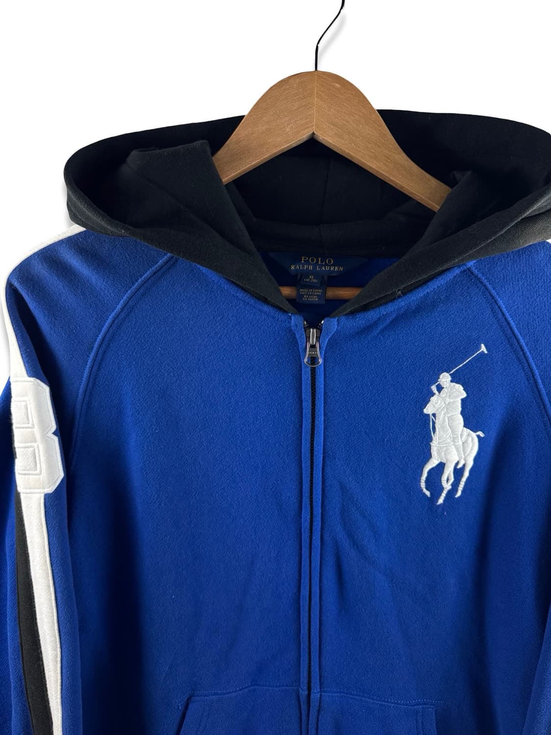폴로랄프로렌 빅포니 블루 사이드라인 후드집업2510 상품이미지3