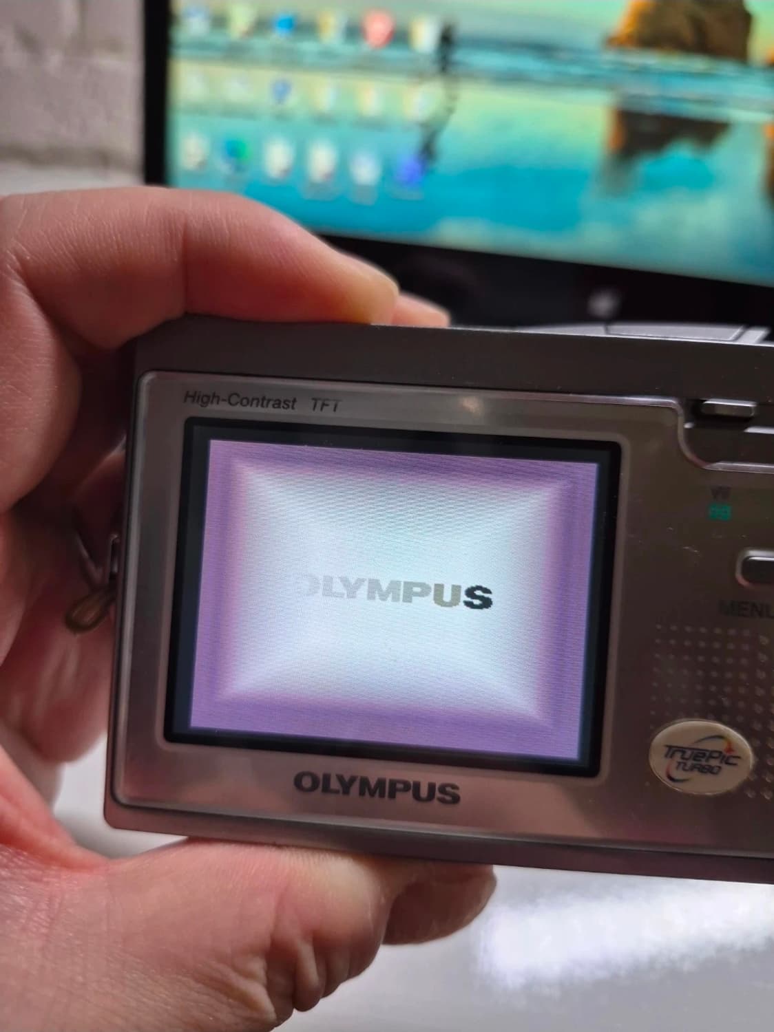 올림푸스 AZ-1 디지털 카메라 실버 전지현디카 s급 상품이미지6