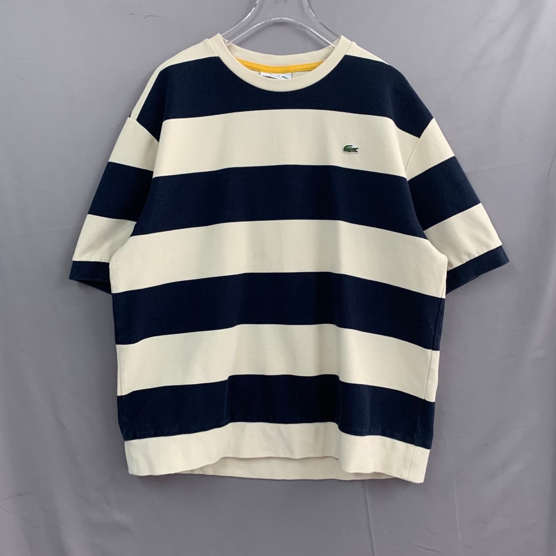 XL 라코스테 오버핏 스트라이프 단가라 반팔티  상품이미지2