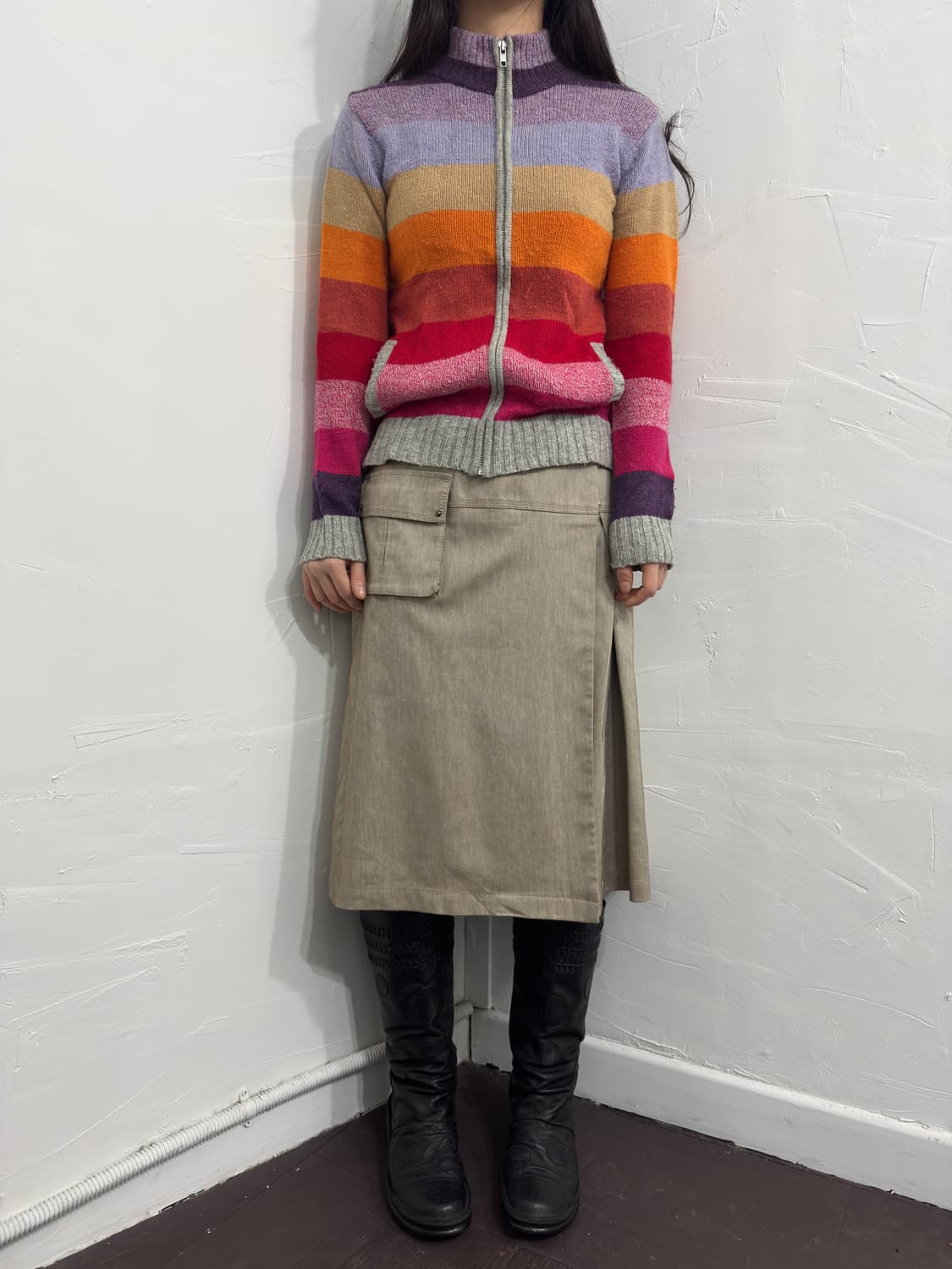 gap stripe knit zipup 상품이미지3