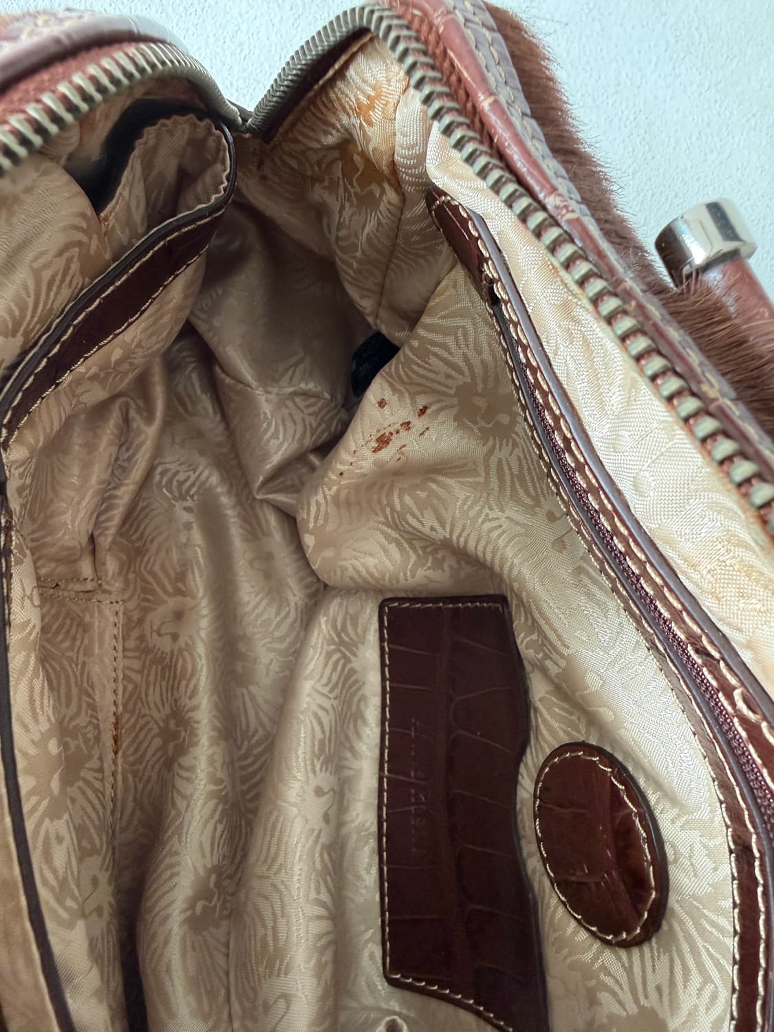 앤클라인(Anne Klein) Y2K 레더&송치 토트백 상품이미지9