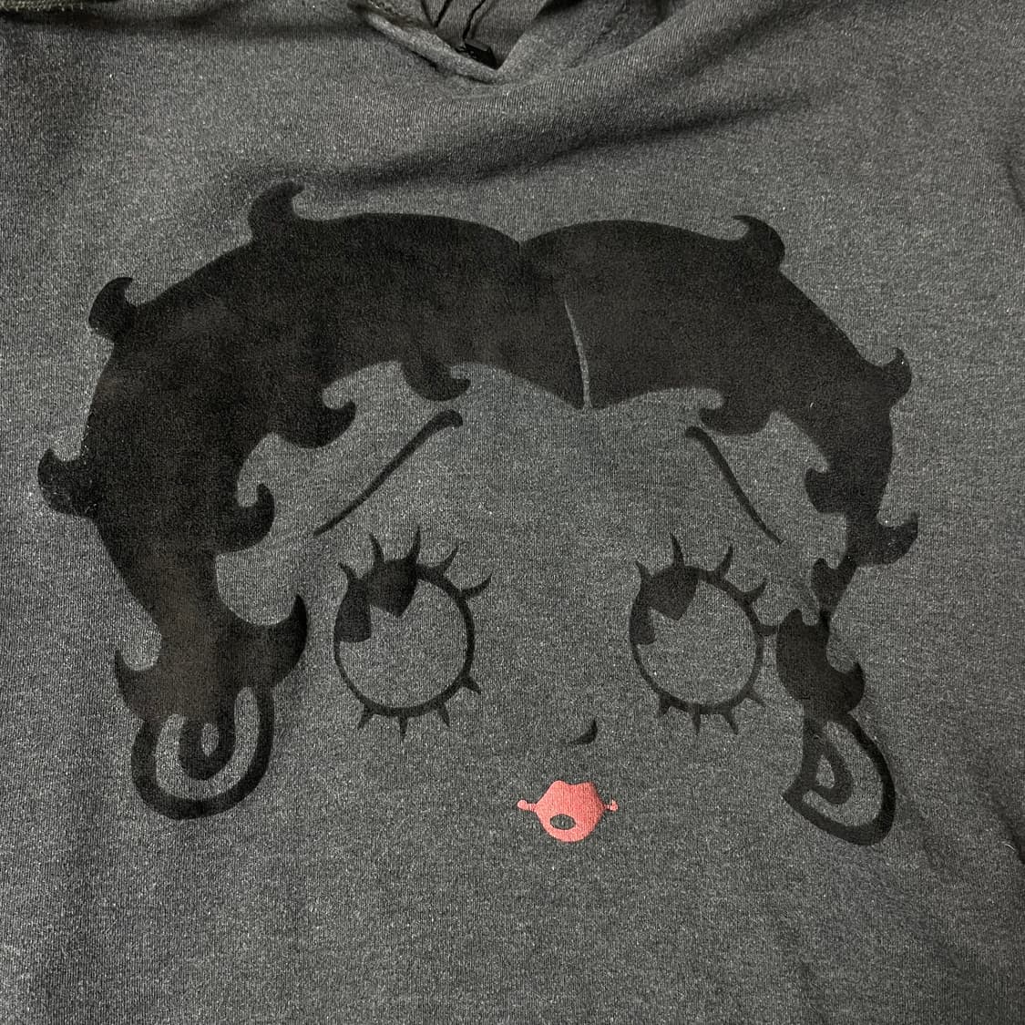 베티붑 그레이 빅프린팅 후드티 95 상품이미지4