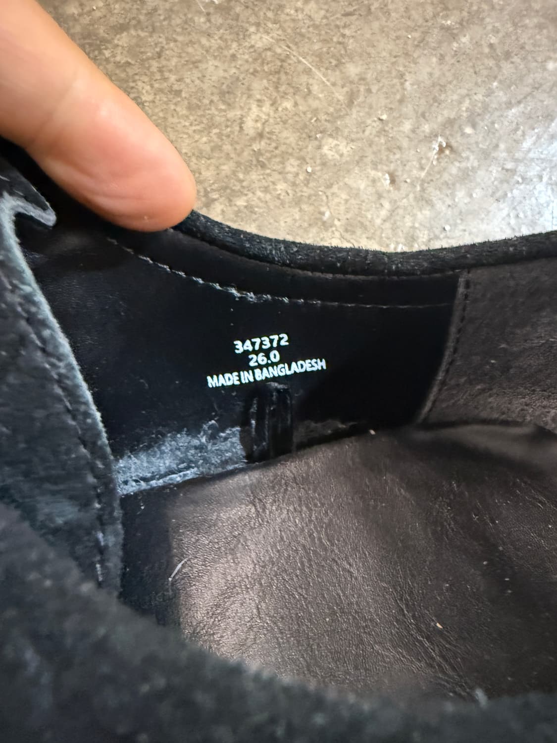 GU 리얼레더 블랙 모카신 슈즈 260mm 상품이미지4