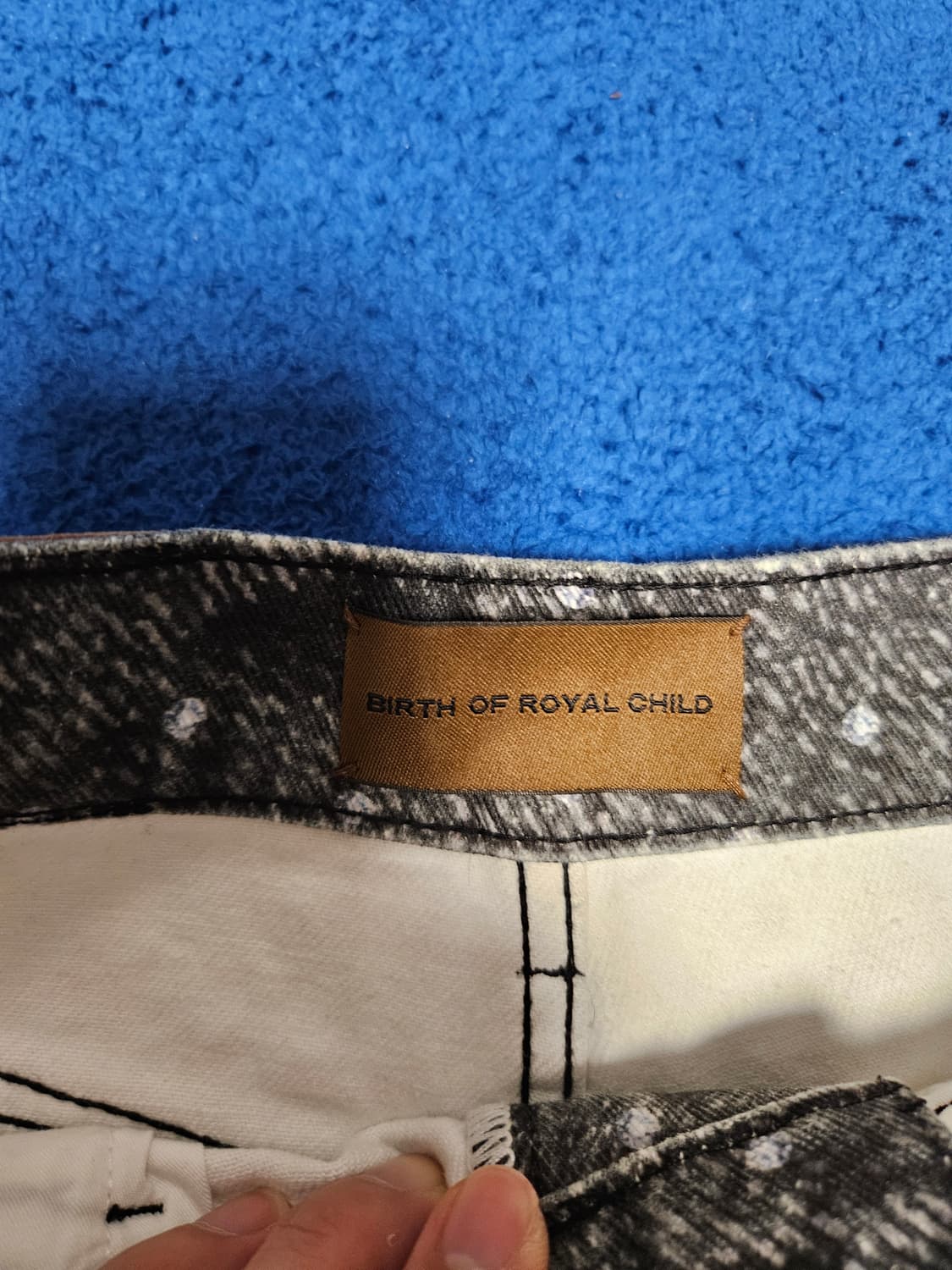 Birthday of royal child 라인스톤 데님 팬츠 상품이미지4