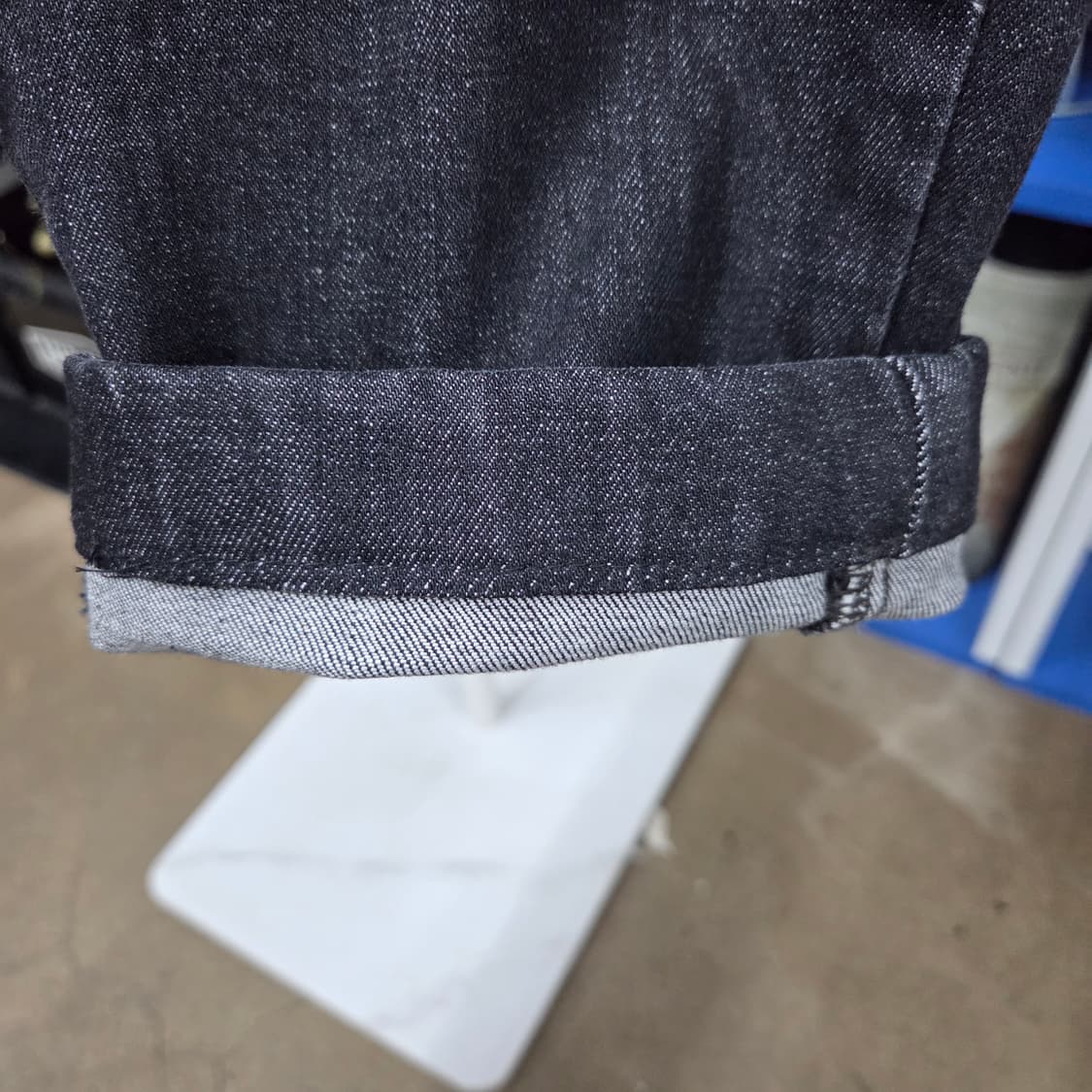 송지오 흑청 데님팬츠 78 상품이미지2