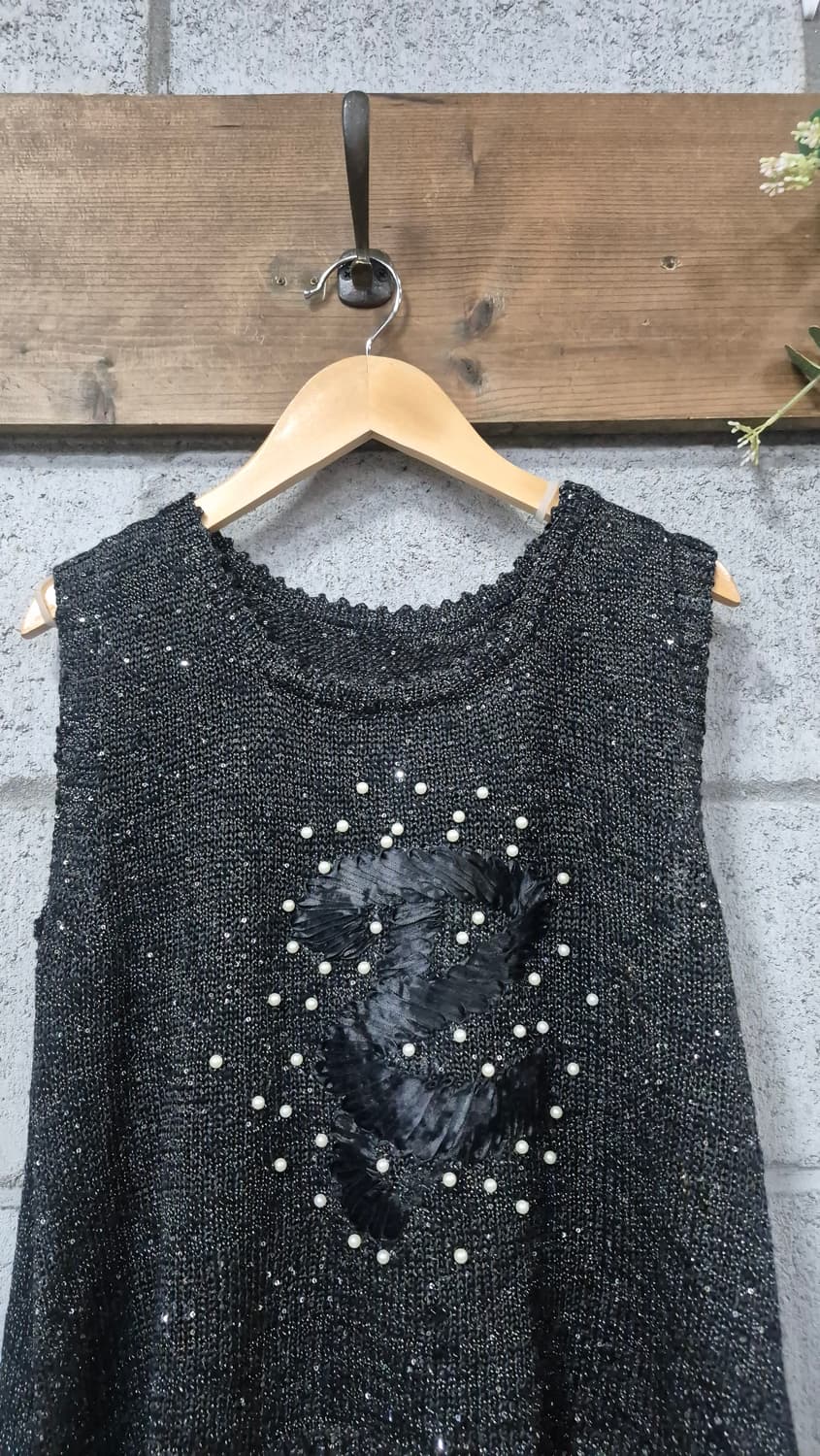 글리터 언발 조끼 상품이미지2