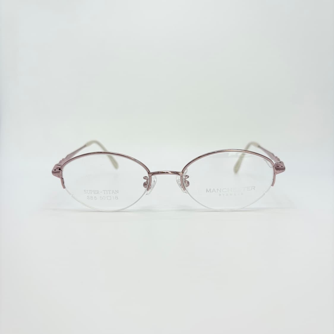 MANCHESTER 핑크 오벌 반무테 상품이미지3