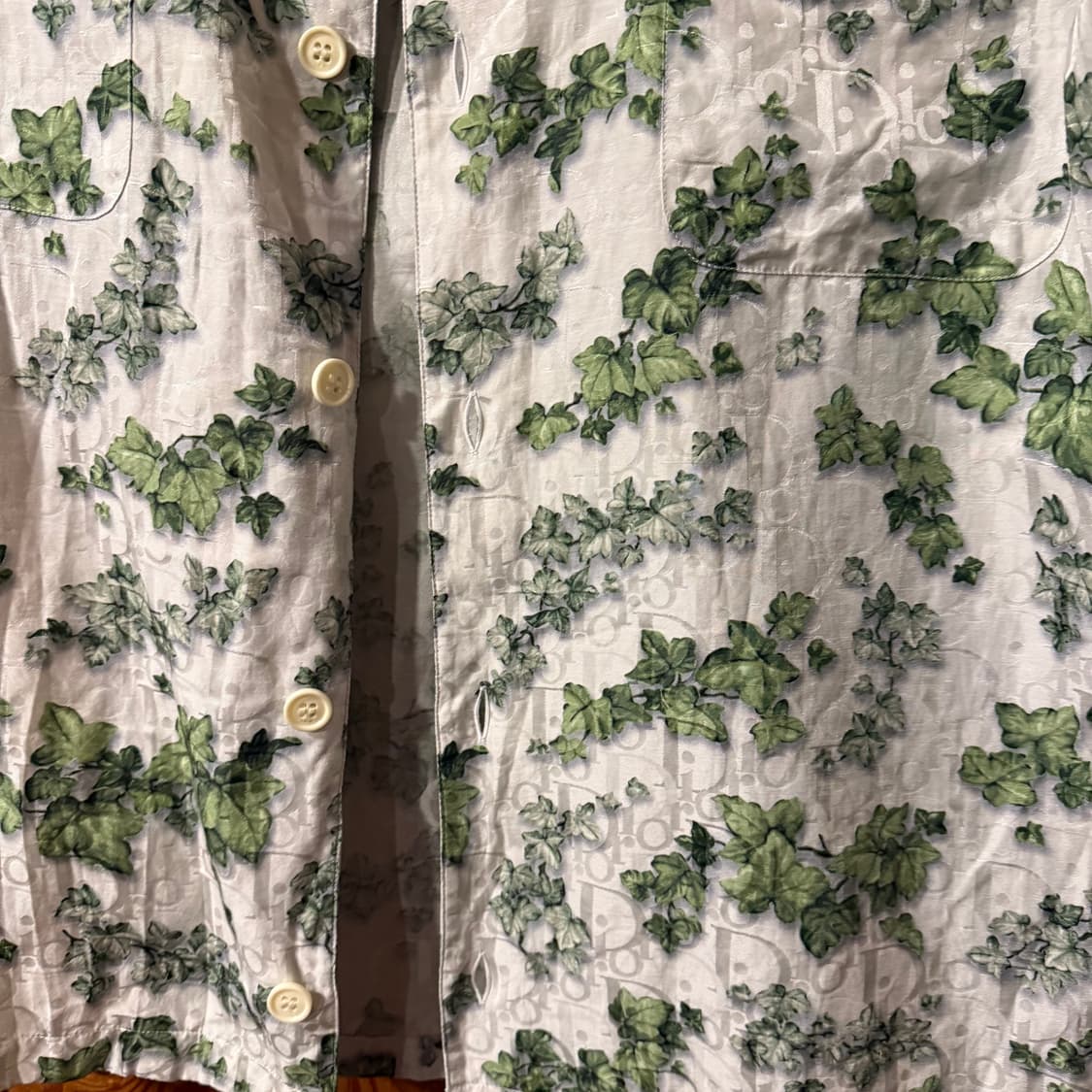 디올 x 데님 티어스 오블리크 하와이안 셔츠  상품이미지4