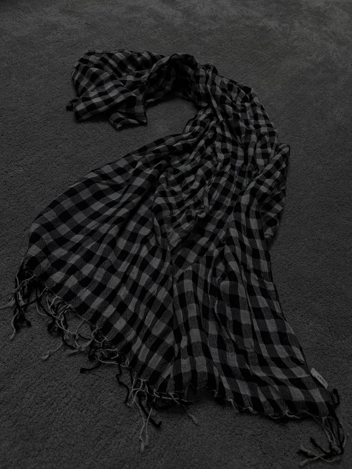 Vintage v-kei punk mood flannel muffler 상품이미지1