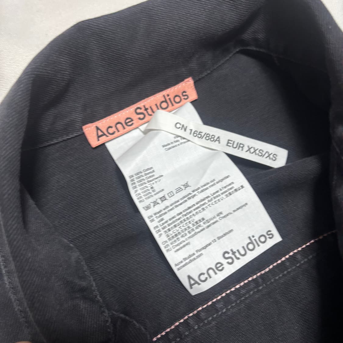 XS 아크네스튜디오 코튼데님 자켓 상품이미지4